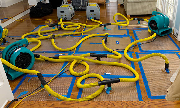 Professional Sewage Cleanup technician working in Garrett, WY